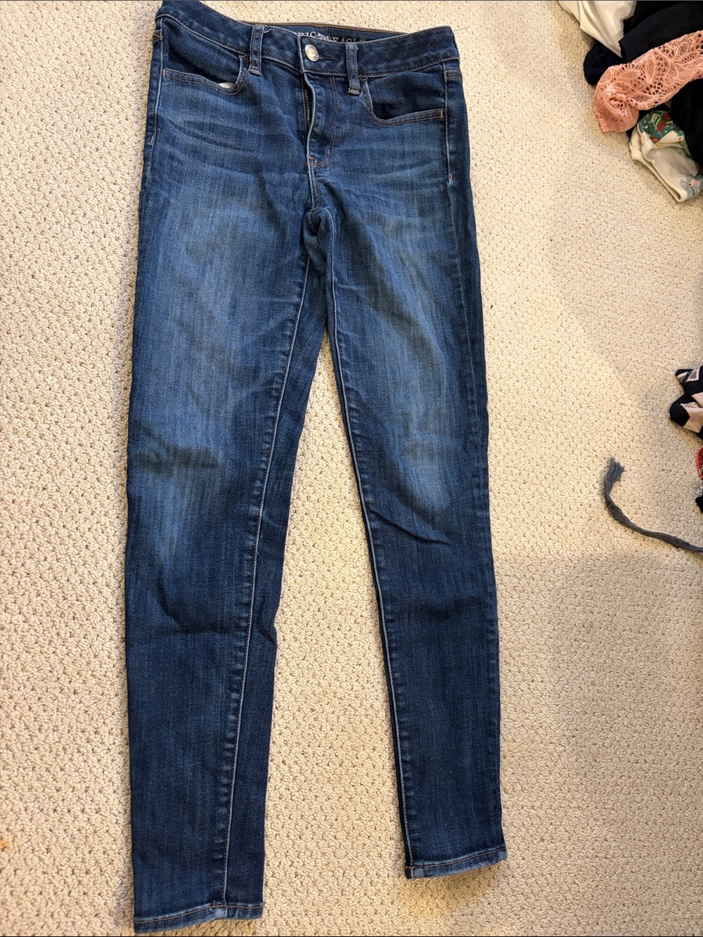American Eagle Outfitters Dark Blue Skinny Jeans